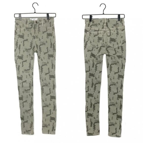 NEW Free People Long & Lean Jeans size 26 Camo Print Leggings/Jeggings Y2K - Picture 7 of 16